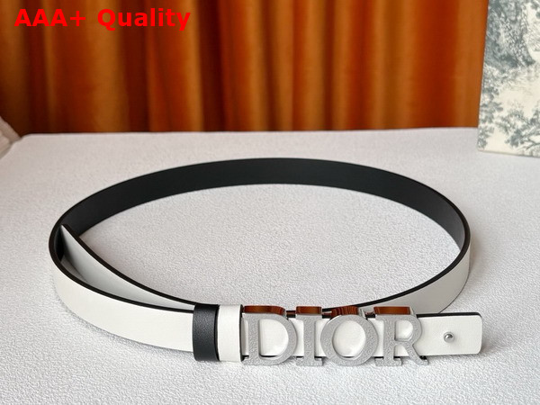 Dior Reversible D Dream Belt Black and Latte Smooth Calfskin 20mm Replica