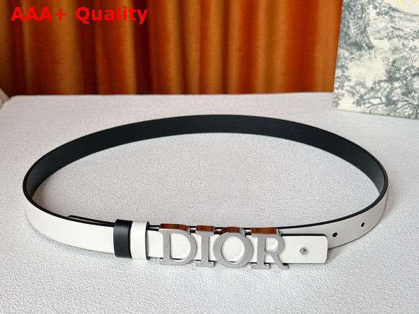 Dior Reversible D Dream Belt Black and Latte Smooth Calfskin 20mm Replica