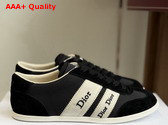 Dior Ribbon Sneaker in Black Suede Calfskin and Technical Fabric Replica