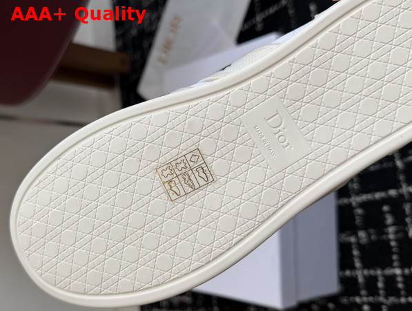 Dior Ribbon Sneaker in White Suede Calfskin and Technical Fabric Replica