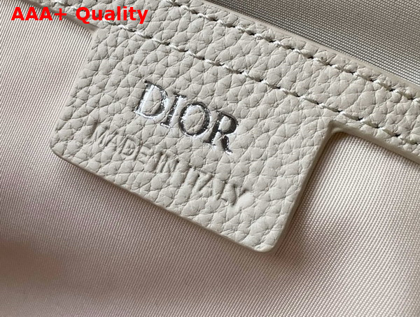 Dior Rider 20 Zipped Messenger Bag Beige Dior Gravity Outline Leather and Black Grained Calfskin Replica