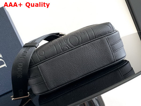 Dior Rider 20 Zipped Messenger Bag Black Dior Gravity Leather and Black Grained Calfskin Replica