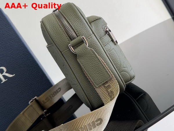 Dior Rider 20 Zipped Messenger Bag Green Dior Gravity Leather and Green Grained Calfskin Replica