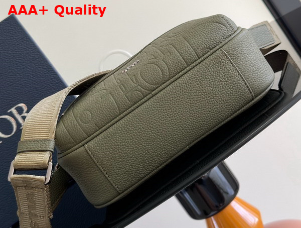 Dior Rider 20 Zipped Messenger Bag Green Dior Gravity Leather and Green Grained Calfskin Replica