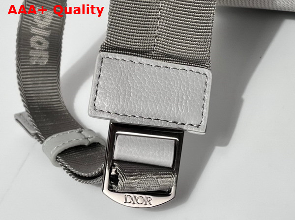 Dior Rider Backpack Dior Gray Grained Calfskin with Christian Dior 1947 Signature Replica