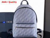 Dior Rider Backpack in Blue Dior Oblique Jacquard Replica