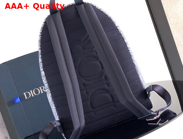 Dior Rider Backpack in Blue Dior Oblique Jacquard Replica