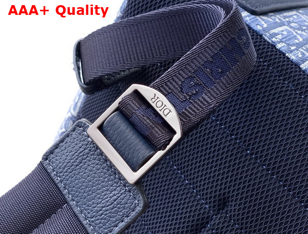 Dior Rider Backpack in Blue Dior Oblique Jacquard Replica