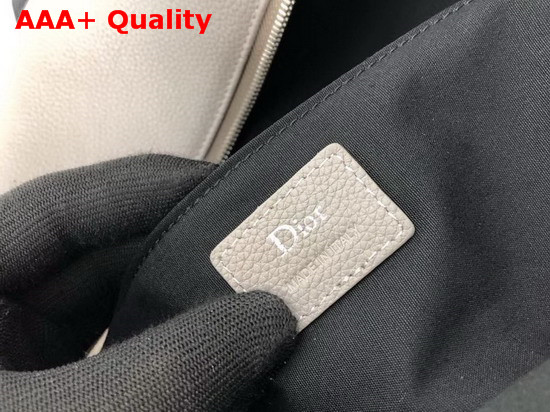 Dior Rider Rucksack in Beige Grained Calfskin with Christian Dior Atelier Print Replica
