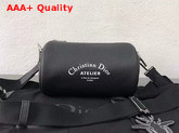 Dior Roller Pouch in Black Grained Calfskin Replica