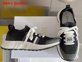 Dior RunnDior Sneaker in Black and White Technical Mesh Replica