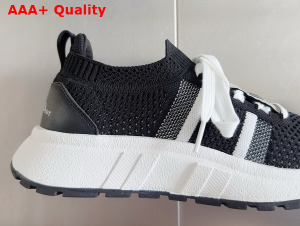 Dior RunnDior Sneaker in Black and White Technical Mesh Replica