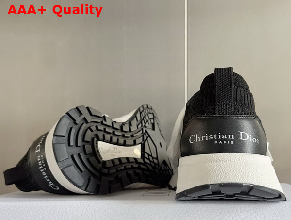 Dior RunnDior Sneaker in Black and White Technical Mesh Replica