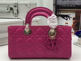 Dior Runway Bag Fuchsia Lambskin Light Gold Tone Jewellery for Sale