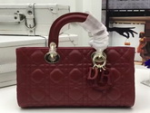 Dior Runway Bag Oxblood Lambskin Light Gold Tone Jewellery for Sale