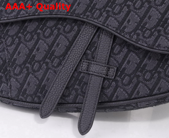 Dior Saddle Bag Black Dior Oblique Jacquard 1ADPO093YKY Replica