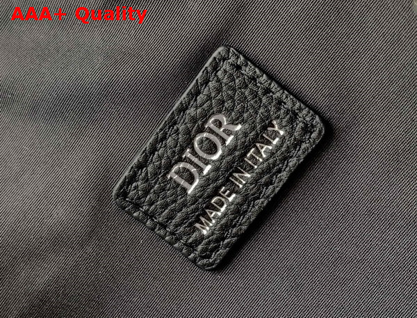 Dior Saddle Bag in Black Dior Gravity Leather and Black Grained Calfskin Replica