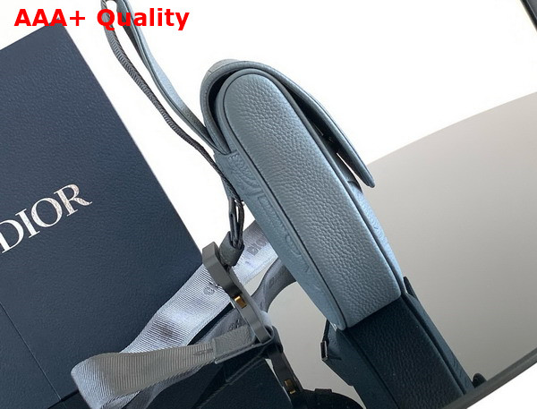 Dior Saddle Bag in Deep Gray Dior Gravity Leather and Deep Gray Grained Calfskin Replica