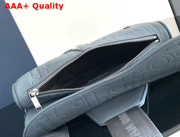 Dior Saddle Bag in Deep Gray Dior Gravity Leather and Deep Gray Grained Calfskin Replica