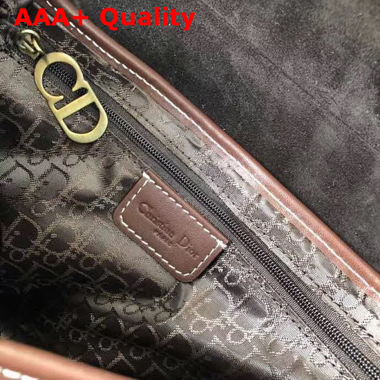 Dior Saddle Bag in Khaki Canvas Replica