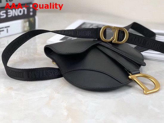 Dior Saddle Belt Bag in Black Calfskin Replica