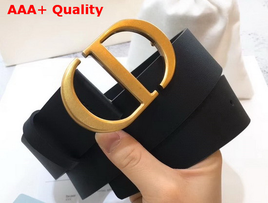 Dior Saddle Belt in Black Calfskin Replica