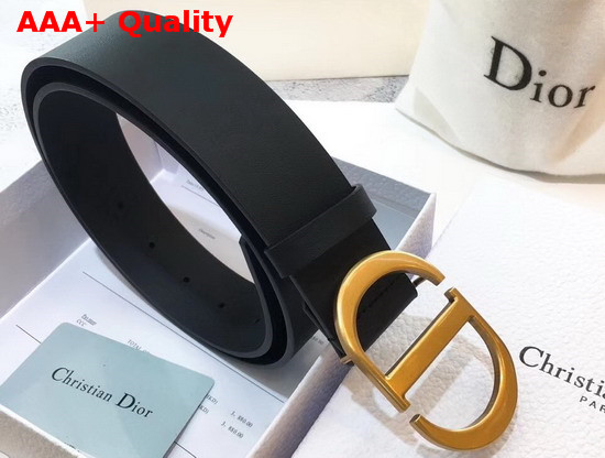 Dior Saddle Belt in Black Calfskin Replica