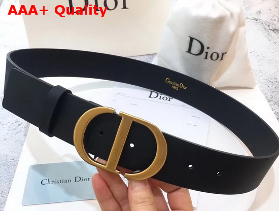 Dior Saddle Belt in Black Calfskin Replica