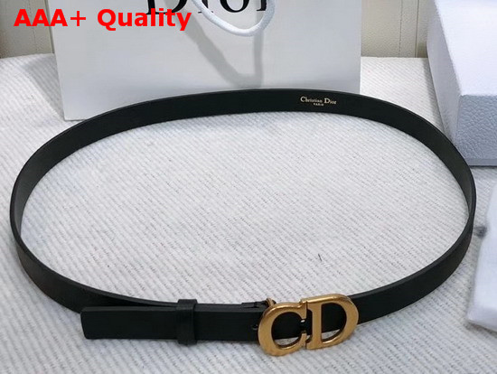 Dior Saddle Calfskin Belt in Black Replica