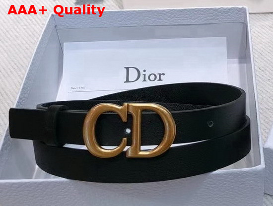 Dior Saddle Calfskin Belt in Black Replica