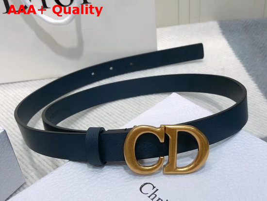 Dior Saddle Calfskin Belt in Blue Replica