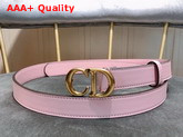 Dior Saddle Calfskin Belt in Pink Replica