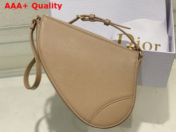 Dior Saddle Shoulder Pouch Biscuit Goatskin Replica