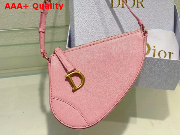 Dior Saddle Shoulder Pouch Melocoton Pink Goatskin Replica