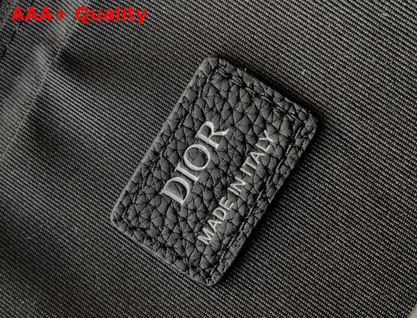 Dior Saddle Triple Pouch in Black Dior Gravity Leather and Black Grained Calfskin Replica