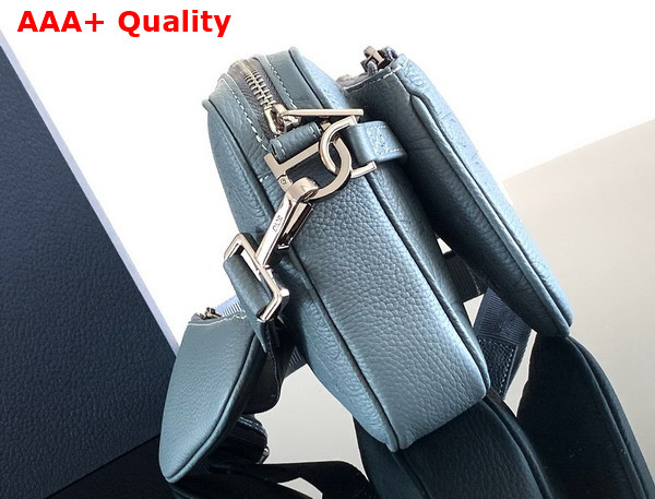 Dior Saddle Triple Pouch in Deep Gray Dior Gravity Leather and Deep Gray Grained Calfskin Replica