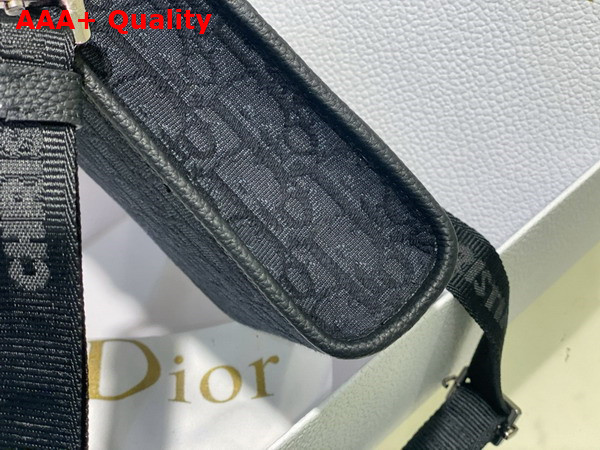 Dior Safari North South Mini Tote Bag Black Dior Oblique Jacquard and Grained Calfskin Replica