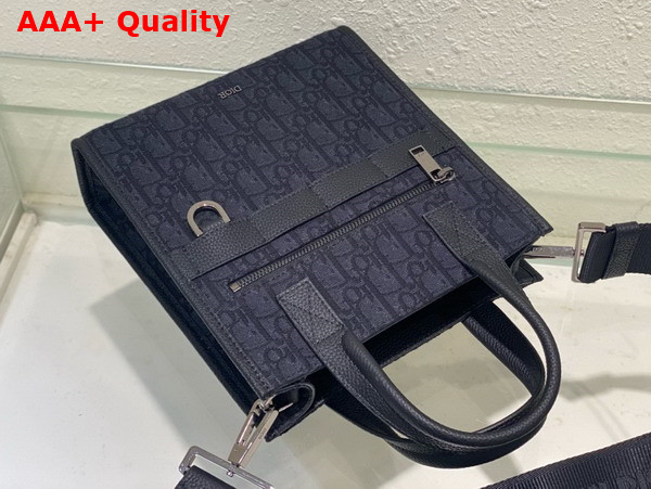 Dior Safari North South Tote Bag Black Dior Oblique Jacquard Replica