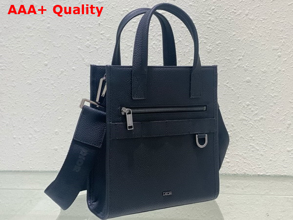 Dior Safari North South Tote Bag Black Grained Calfskin Replica
