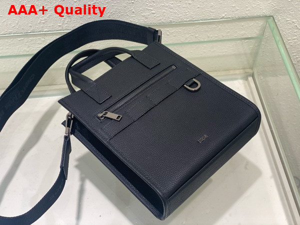 Dior Safari North South Tote Bag Black Grained Calfskin Replica