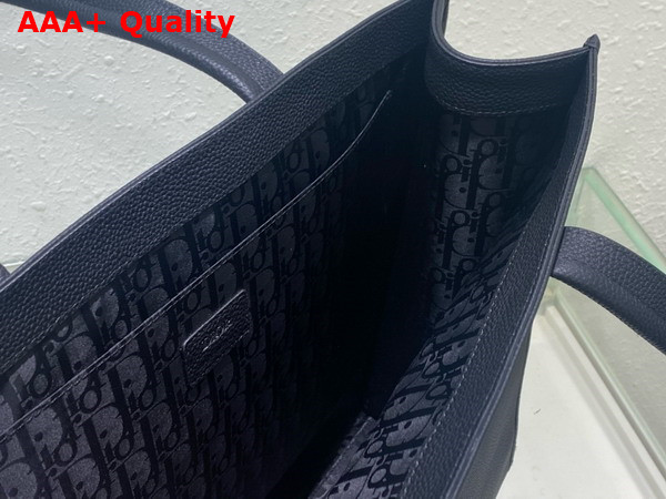 Dior Safari Tote Bag Black Grained Calfskin Replica