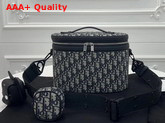 Dior Safari Vanity Bag in Blue Dior Oblique Jacquard Canvas Replica