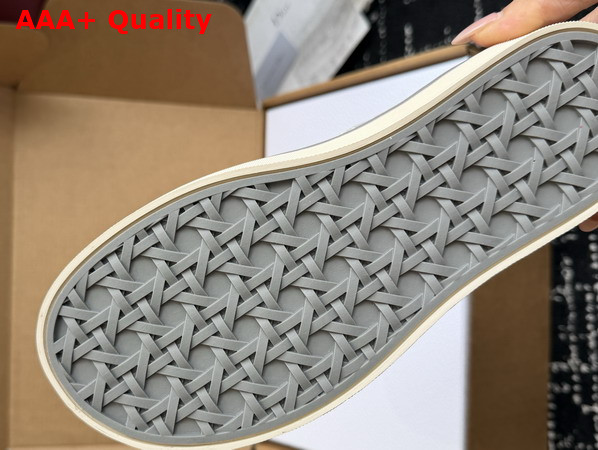 Dior Saltwind Slip On Sneaker in White and Gray Dior Oblique Jacquard Replica