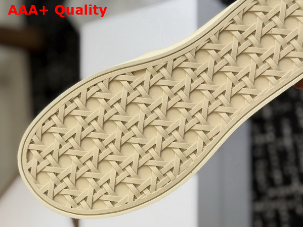 Dior Saltwind Sneaker in Beige Dior Oblique Embroidered Cotton and White Lace Replica