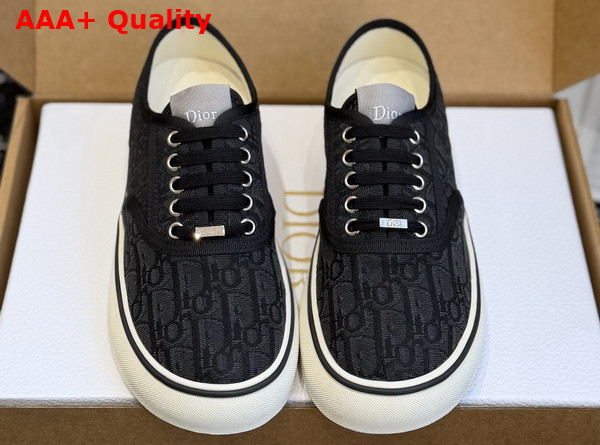 Dior Saltwind Sneaker in Black Dior Oblique Jacquard Replica