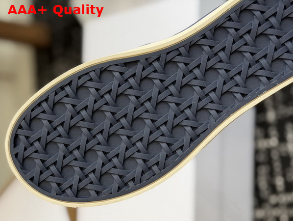 Dior Saltwind Sneaker in Blue Dior Oblique Embroidered Cotton and White Lace Replica