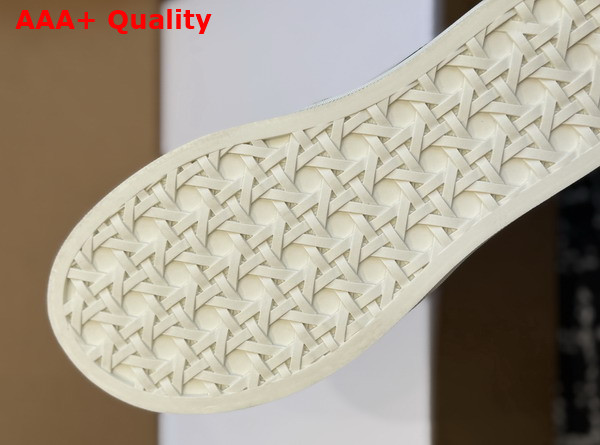 Dior Saltwind Sneaker in White Cotton Embroidered with Sunflower Motif Replica