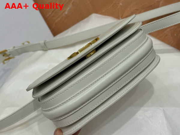Dior Small 30 Montaigne Avenue Top Handle Bag Latte Ribbed Calfskin Replica