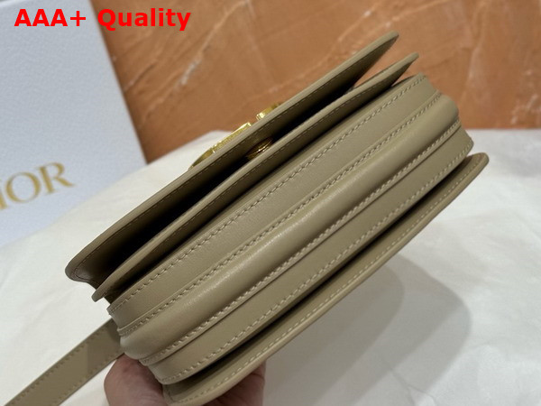 Dior Small 30 Montaigne Avenue Top Handle Bag Powder Beige Ribbed Calfskin Replica