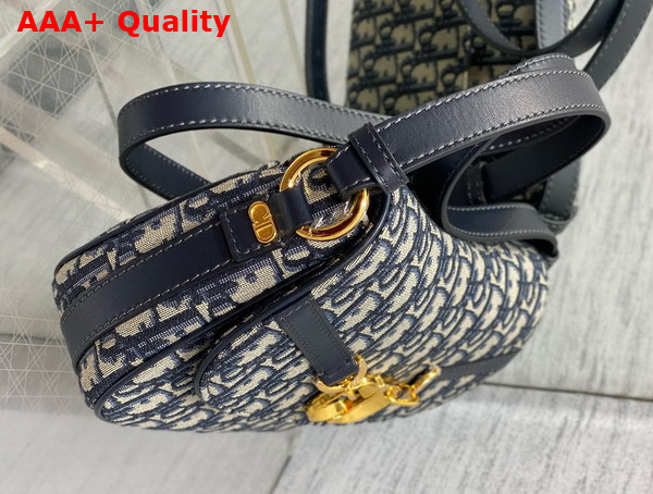 Dior Small CD Besace Bag Blue Dior Oblique Jacquard Replica